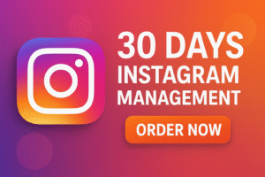 30 days Management & Growth service 🚀